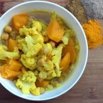 Pumpkin Cauliflower and Chickpea Curry