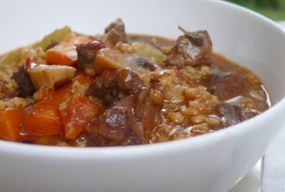 Red Wine, Beef and Barley Stew