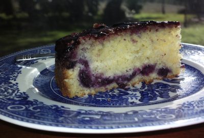Mixed Berry and Coconut Cake