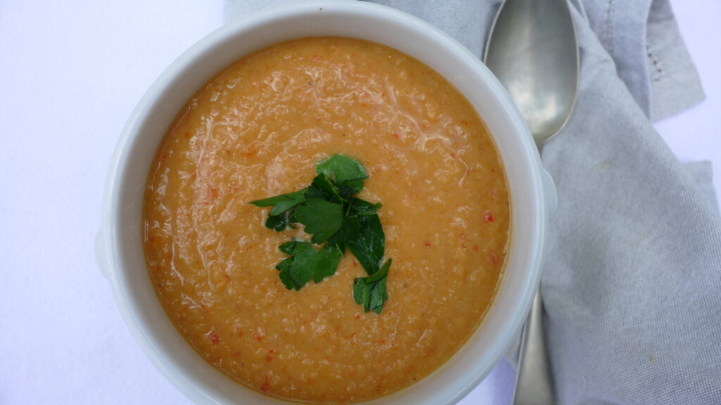 Spiced Chilli and Red Lentil Soup